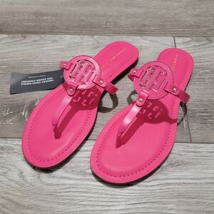 Tommy Hilfiger Litzy Thong Medium Pink Sandals (Sz 9.5)